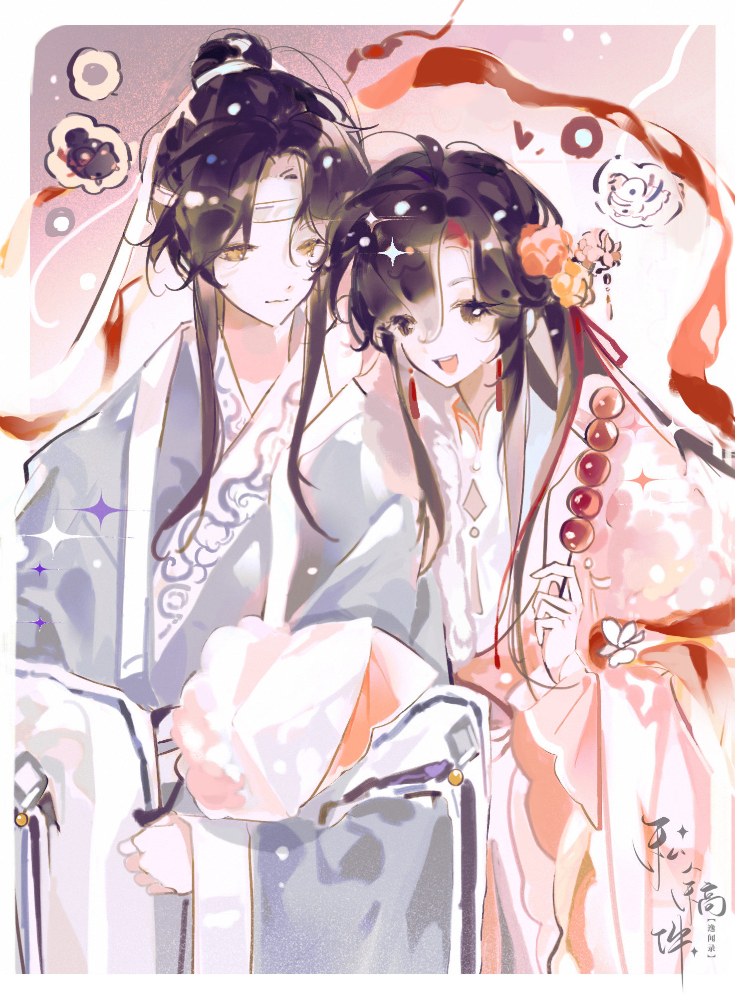 魔道祖师 🩵蓝忘机魏无羡天生一对 ❤️载月归舟， 琴笛和渡 ，两心相守赴星流 