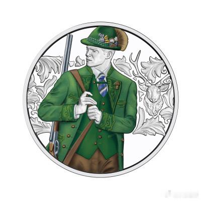 奥地利 - 10欧元 - 传统服饰系列 - “安皮尔申”鹿角（精制币） - 银质