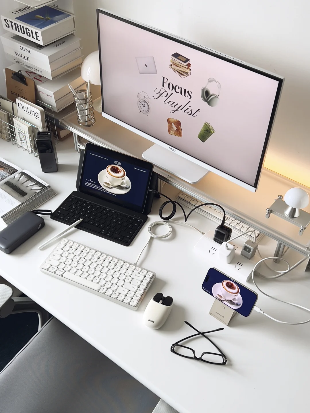 果粉桌搭小秘诀|桌面整洁=工作效率up📈