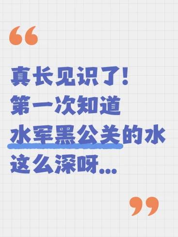 第一次知道水军黑公关的水这么深...

最近这个网络环境真的糟糕透了，我一个个小