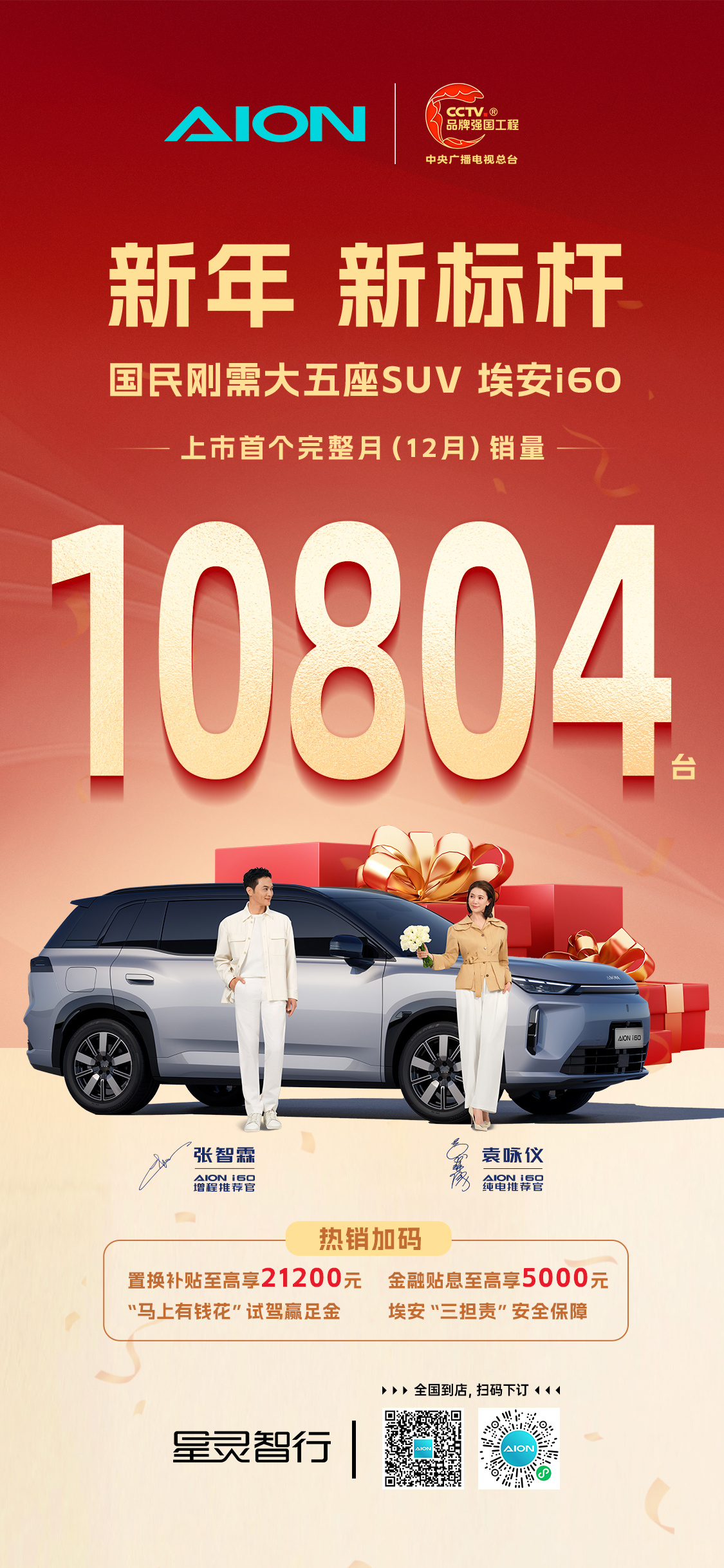 埃安i60 12月销量突破10000台！增程纯电双布局定义A级SUV新标杆202