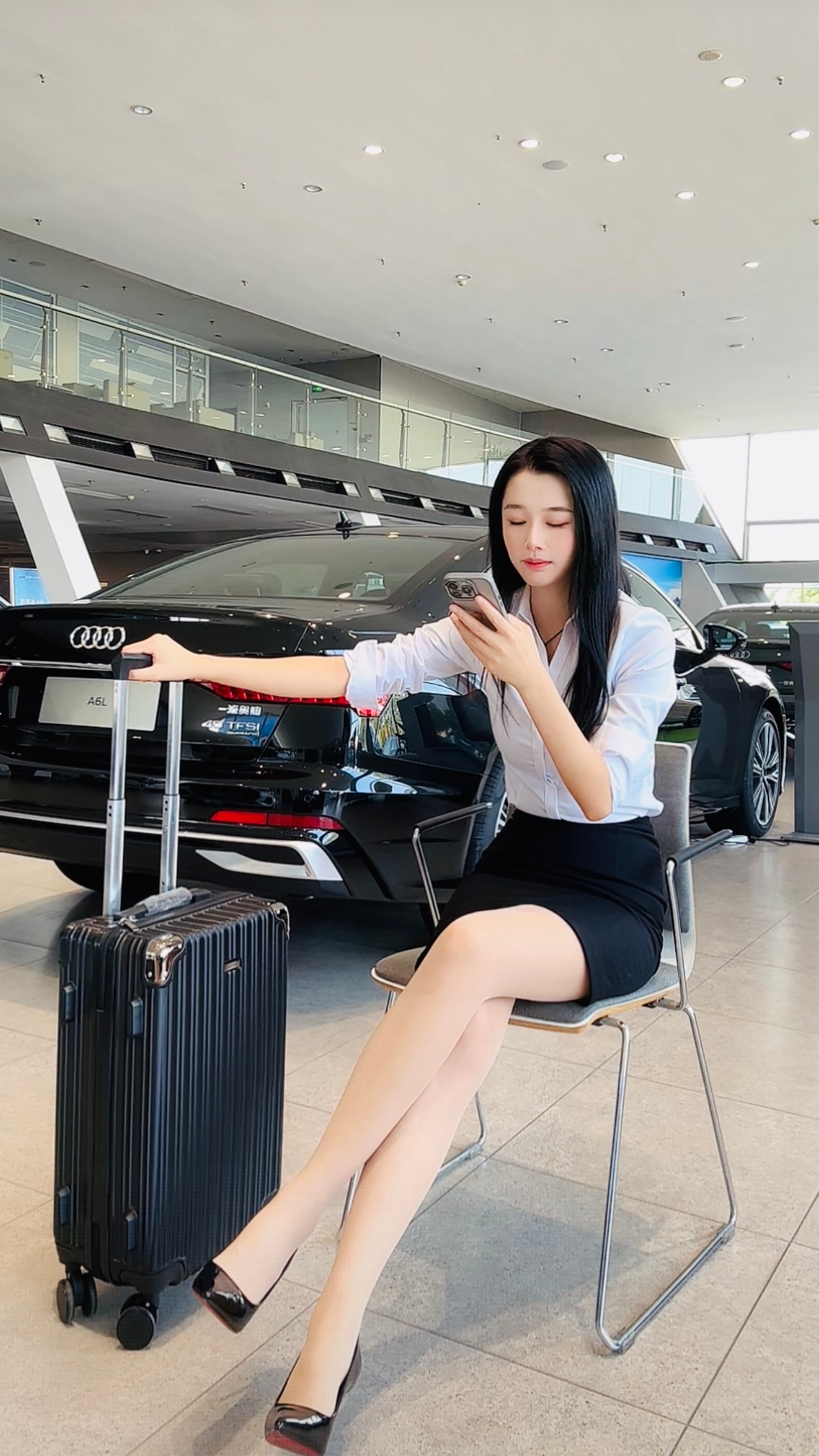 买奥迪A6L送黑色旅行箱怎么样？[doge] ​​​