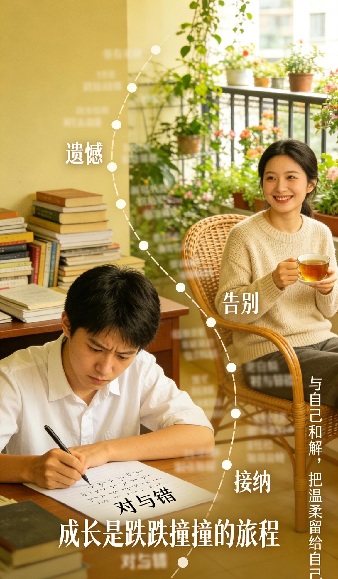 人这辈子，都是在跌跌撞撞中成长，在失去与获得中慢慢释怀。年轻时总想着争输赢、辩对