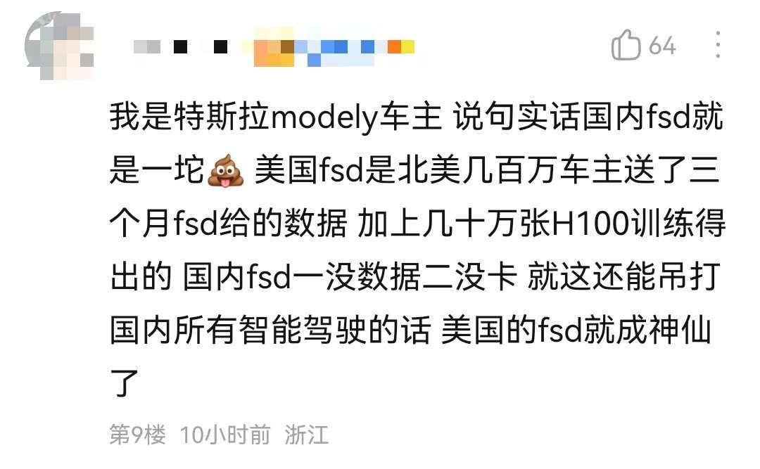 特斯拉Fsd在国内真这么不堪？有没有其他车主帮忙释疑问一下。 ​​​