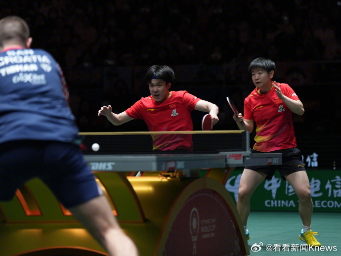 【#国乒混团世界杯4连胜#】12月3日，2025国际乒联混合团体世界杯继续进行，