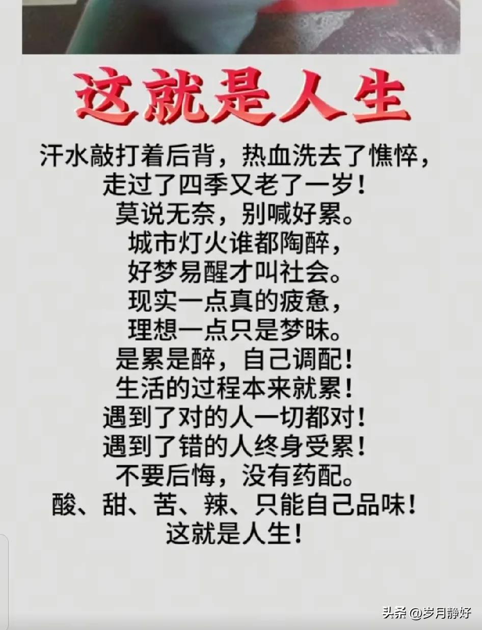 人生最顶级的智慧，从不是百般坚硬，而是懂得与生活和解，在岁月里慢慢自愈。

人生
