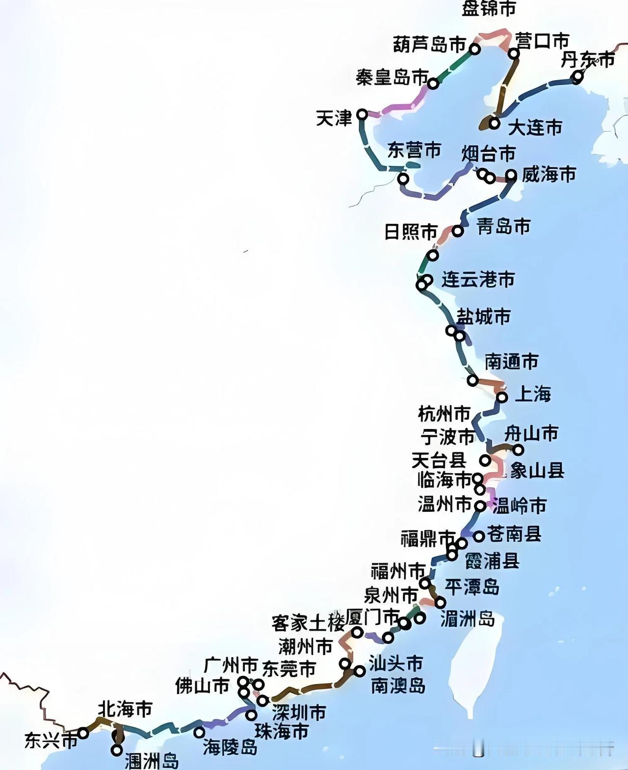 沿海铁路规划溯源、线路演变、现存短板与建设标准分析。

一、最早规划起源
近代雏