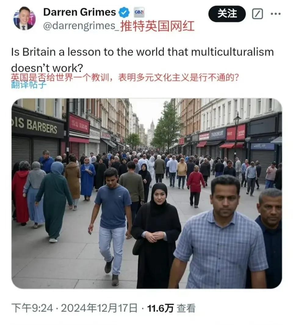 英国人也在反思，大量接受难民和非法移民是否行得通？

在英国有180多万印度裔，