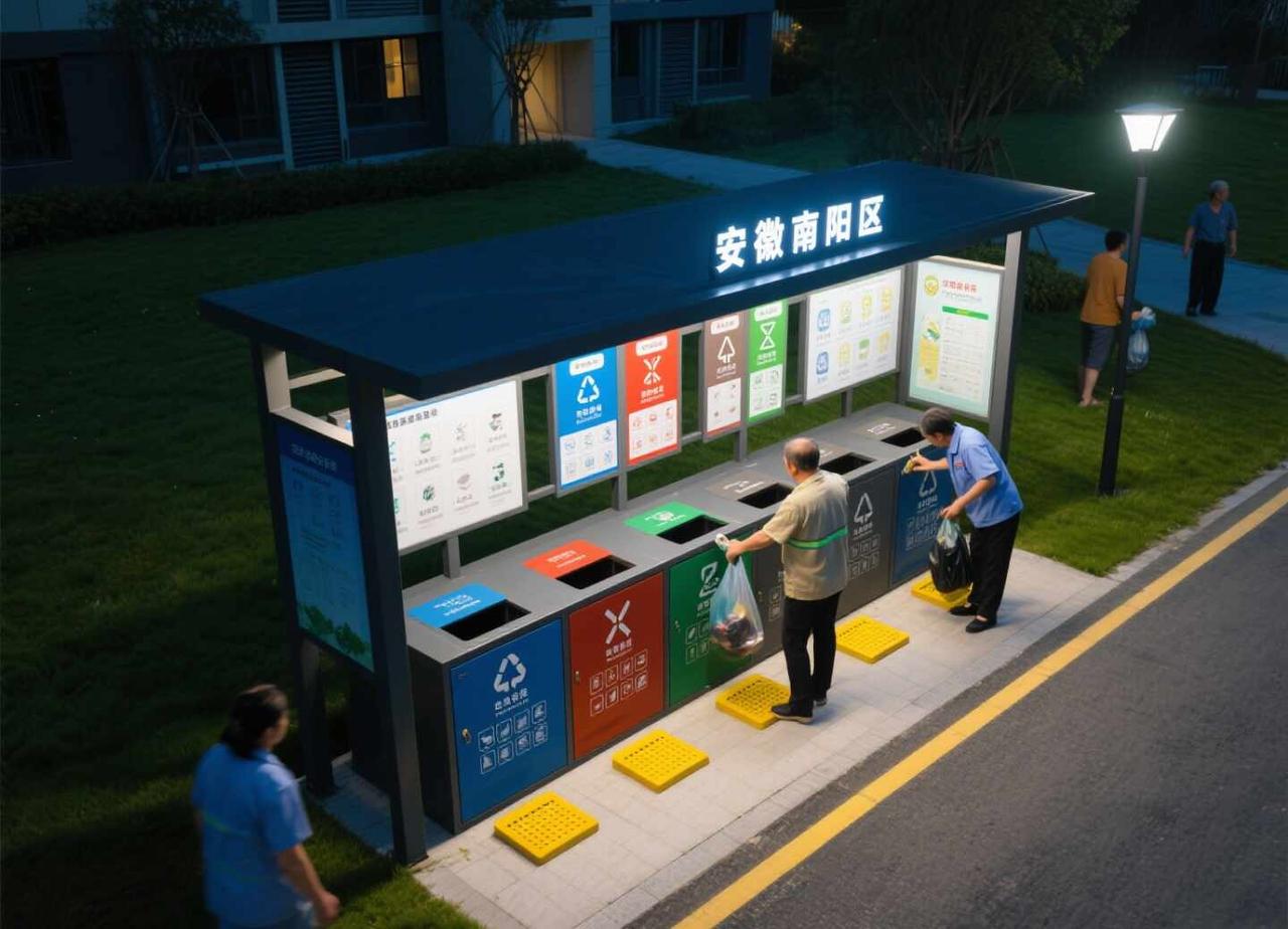 安徽省阜阳市垃圾分类亭♻️🌿
被阜阳这波社区改造狠狠治愈到了！
颜值与实力并存