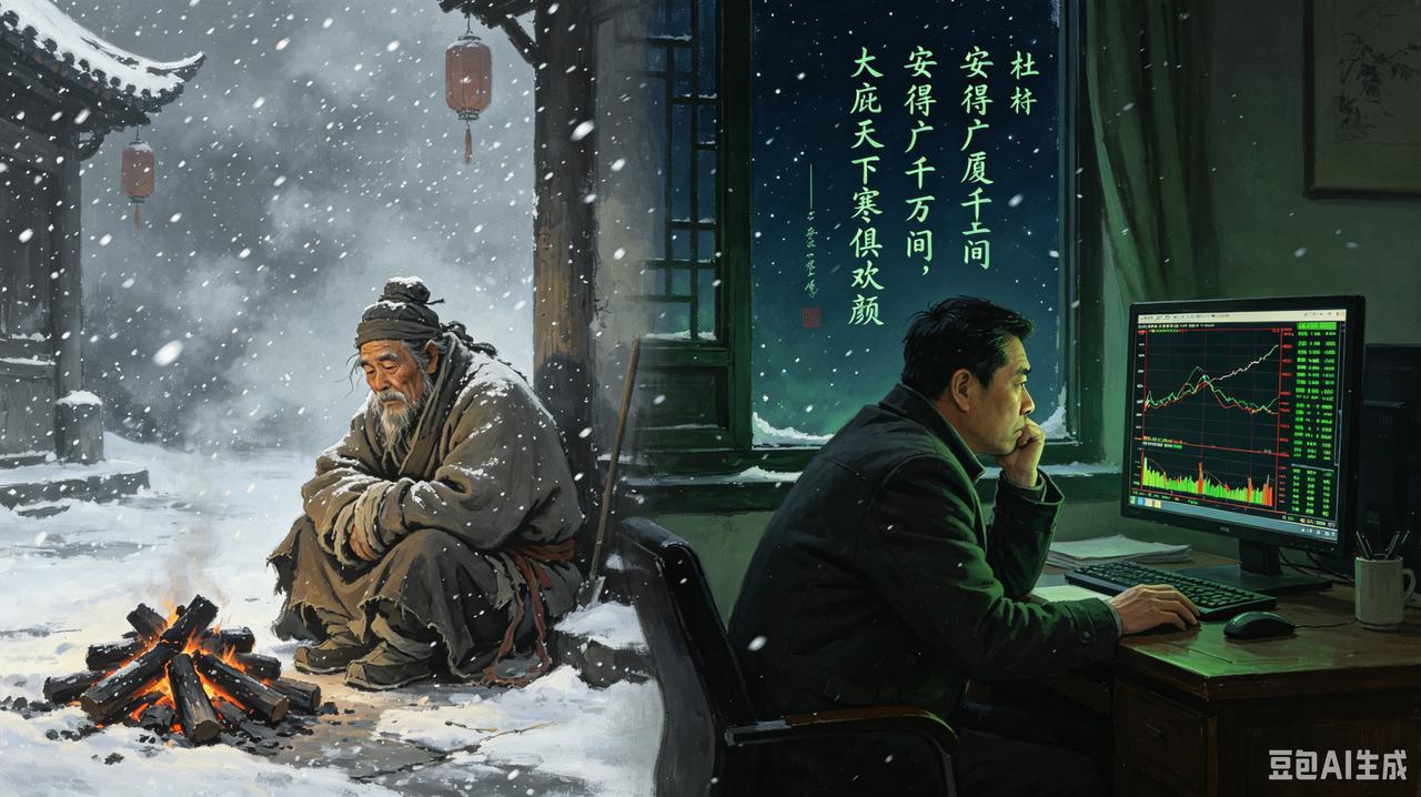 千年前的风雪与寒夜，早已消散在历史的尘烟里，可总有两句诗，隔着漫漫岁月，依旧能撞