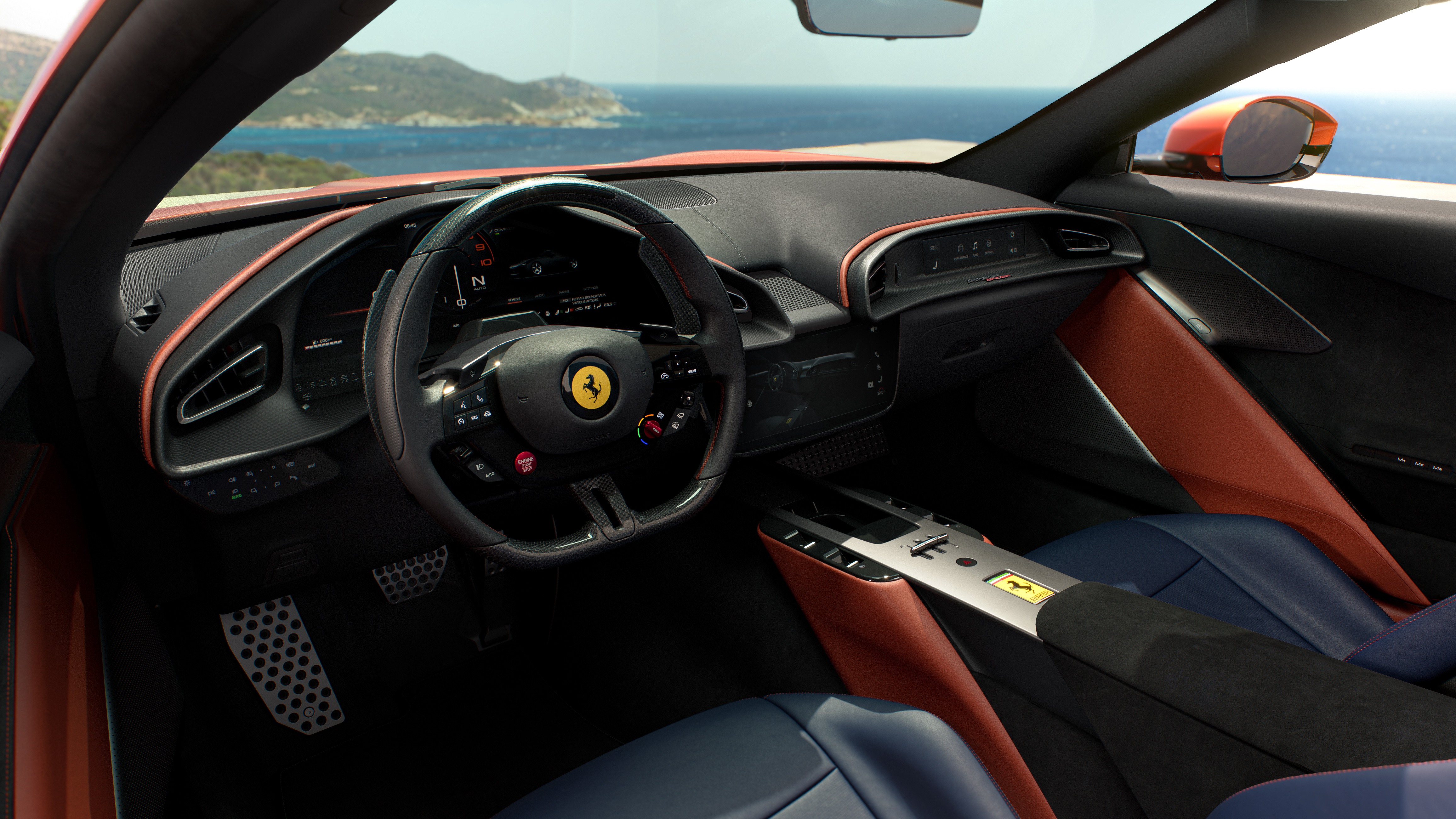 Ferrari Amalfi Spider搭载 3.9T V8 双涡轮增压发动机