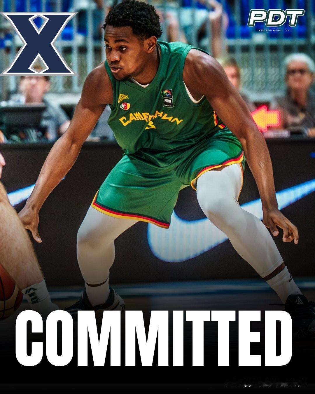 喀麦隆后卫Gedeon Basson宣布承诺NCAA男篮 泽维尔大学，身高6-1
