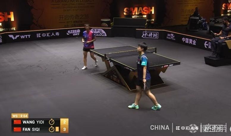 #范思琦3比2王艺迪#王艺迪2-3队友范思琦，遭WTT中国大满贯女单一轮游北京时
