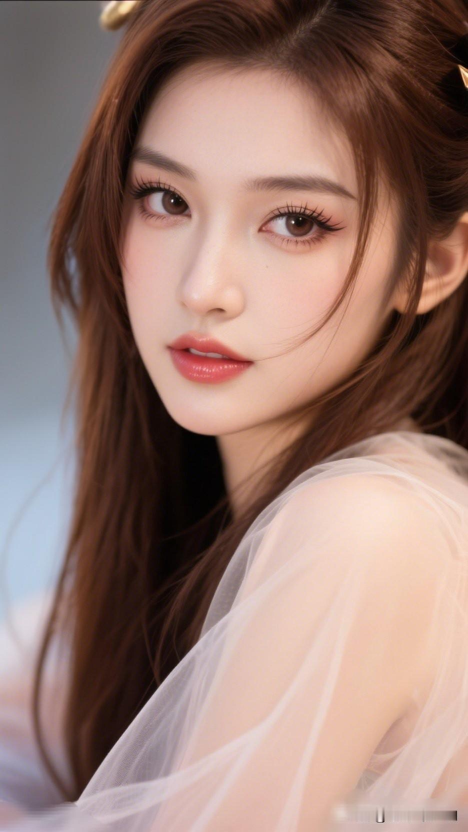 温柔似水的少女，美得令人窒息。你认为漂亮的女人什么时候最迷人