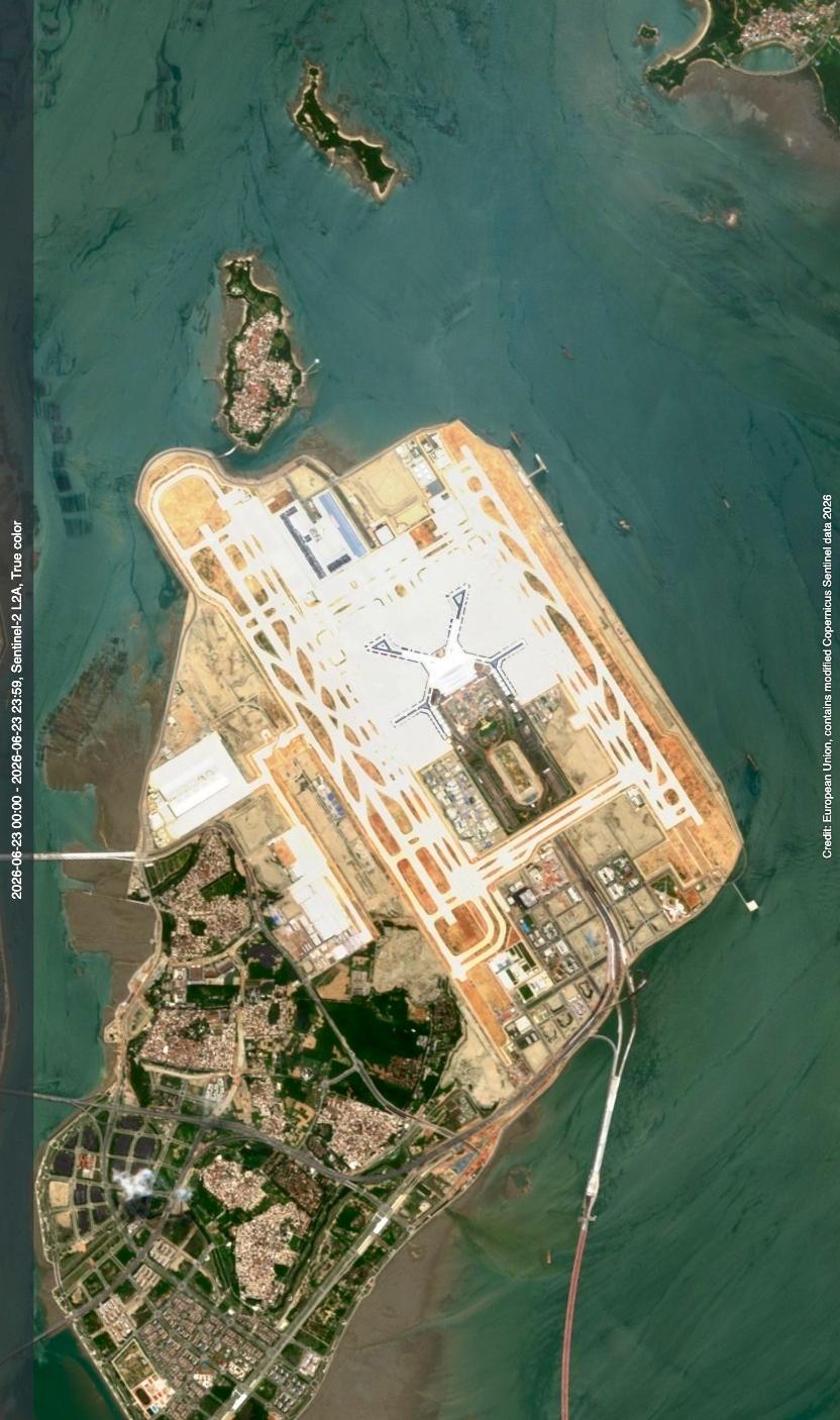 厦门新机场最近高清卫星图（6.23）