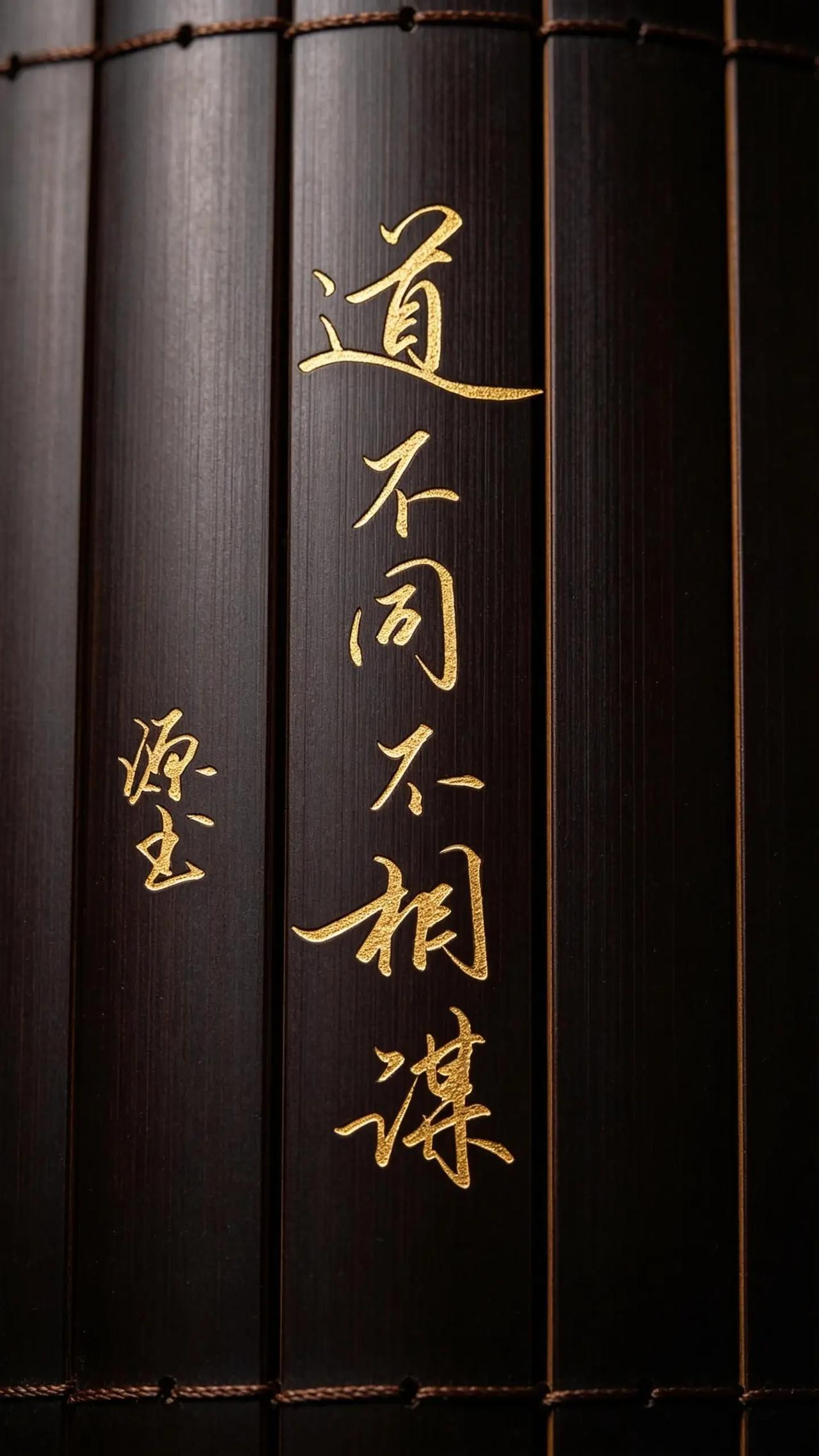 道不同不相为谋。AI竹简金文风