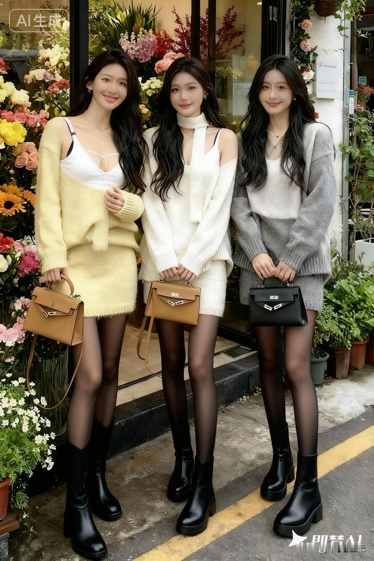 今日和姐妹们的穿搭搭配今日穿搭 穿搭分享 女闺蜜穿搭