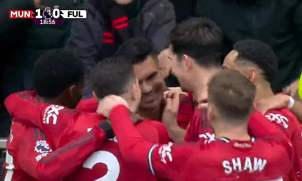 卡塞米罗破门！曼联1-0富勒姆ManUtdspot曼联vs富勒姆曼联