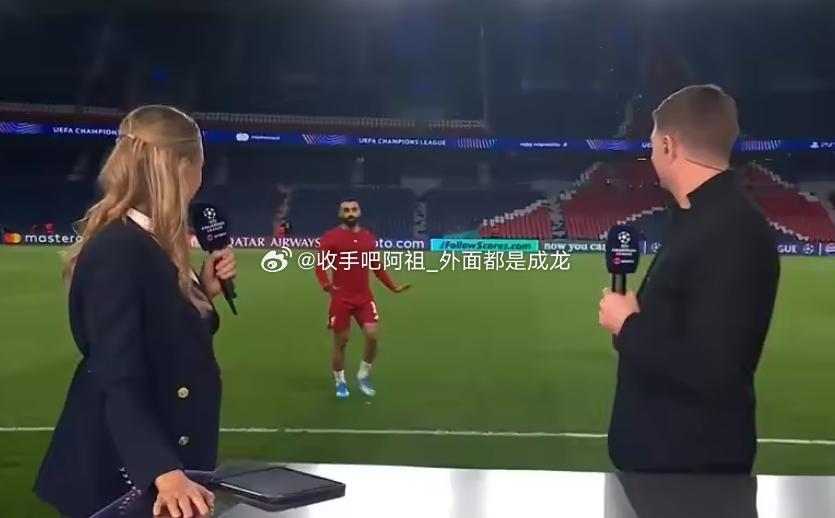 在今天凌晨进行的欧冠1/4决赛首回合比赛中，利物浦0-2不敌巴黎圣日耳曼，萨拉赫