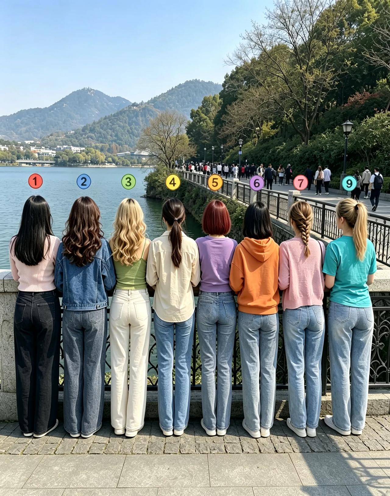 第一眼哪款牛仔裤最好看？
经久不衰的牛仔裤，图中九款你觉得哪款最好看？
我个人喜