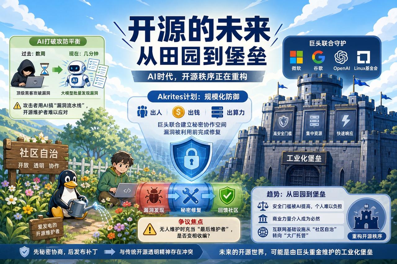 【AI时代的开源保卫战：是救赎还是收编？】

最近微软、谷歌、OpenAI等巨头