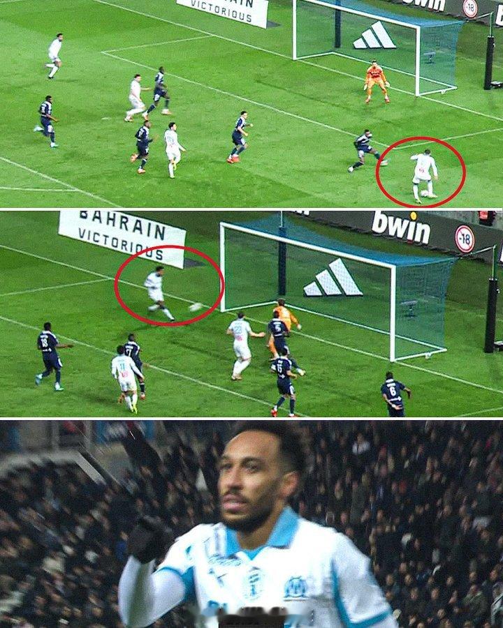 法甲20轮比赛，马赛客场2-2战平升班马巴黎FC，奥巴梅扬在第53分钟打进了马赛