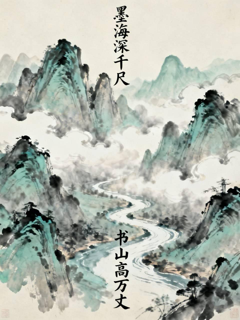 下联：书山高万丈。