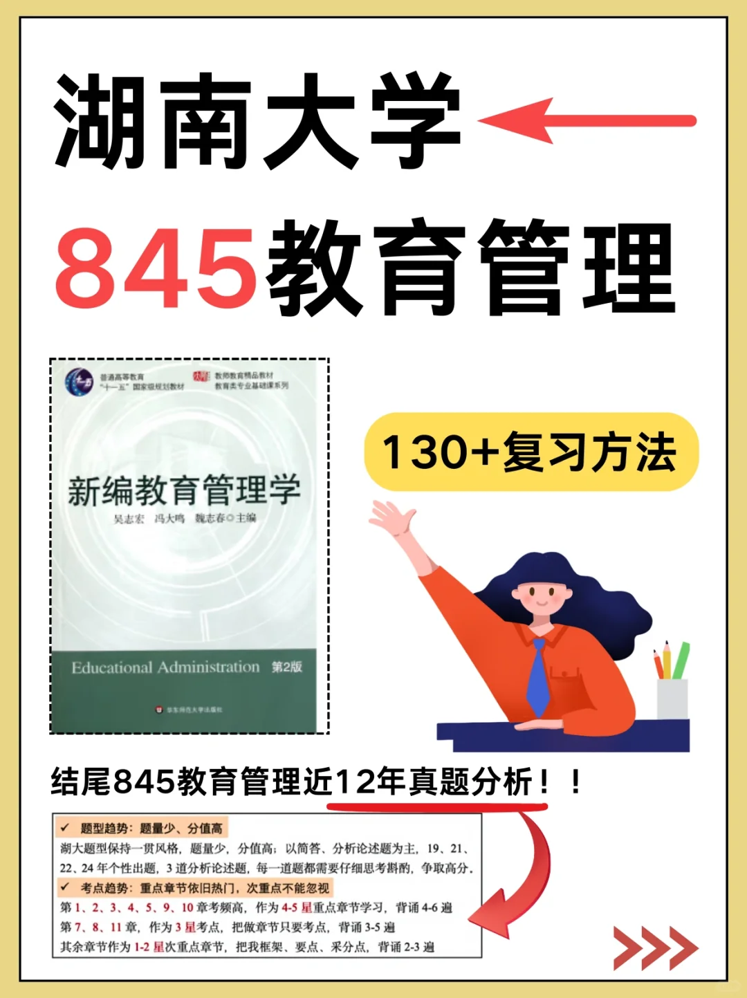 25湖南大学-教育管理845高分这么学！！