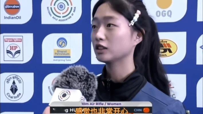 #黄雨婷紧急撤回一句实话#阿条姐采访嘴瓢了，在印度比赛可想而知有多不容易，这个环