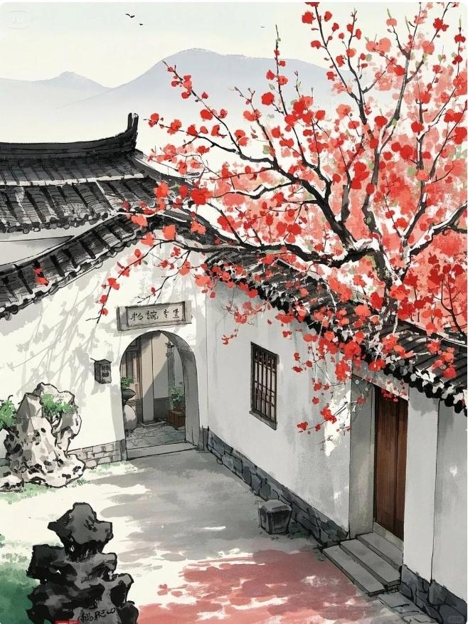莫说红杏爱出墙，
谁愿孤独守空房，
七情六欲寻常事，
……请友续补………？

上