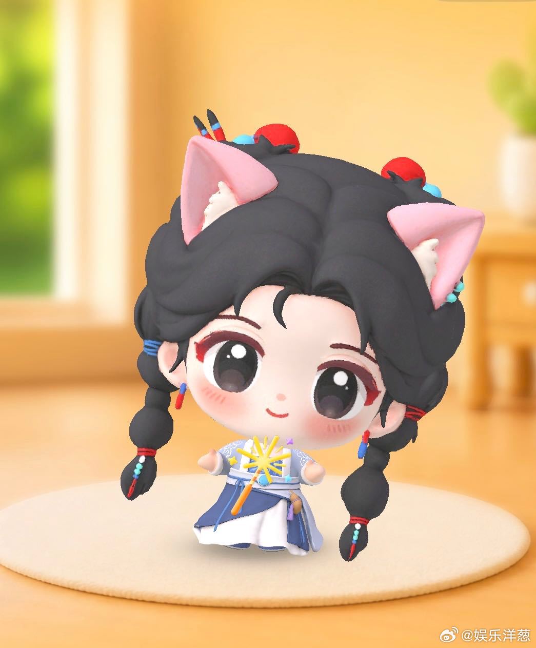 在鞠婧祎超话养上猫了 星猫猫黛这美萌猫猫设定也太会戳人了吧🥺想想每天打开超话都