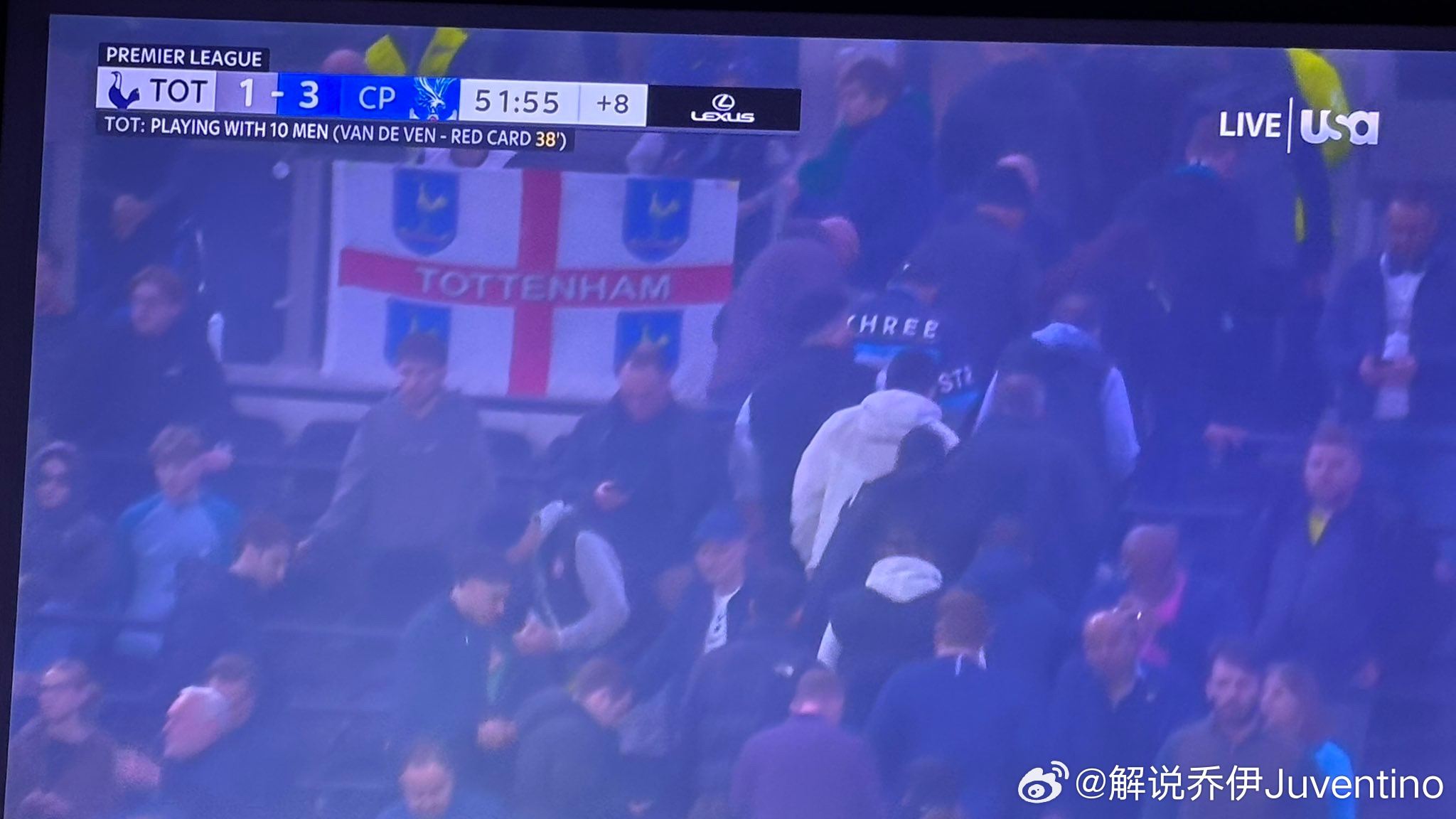 热刺1比3水晶宫热刺5连败逼近降级区 热刺从进入到2026年之后就没在联赛赢过球