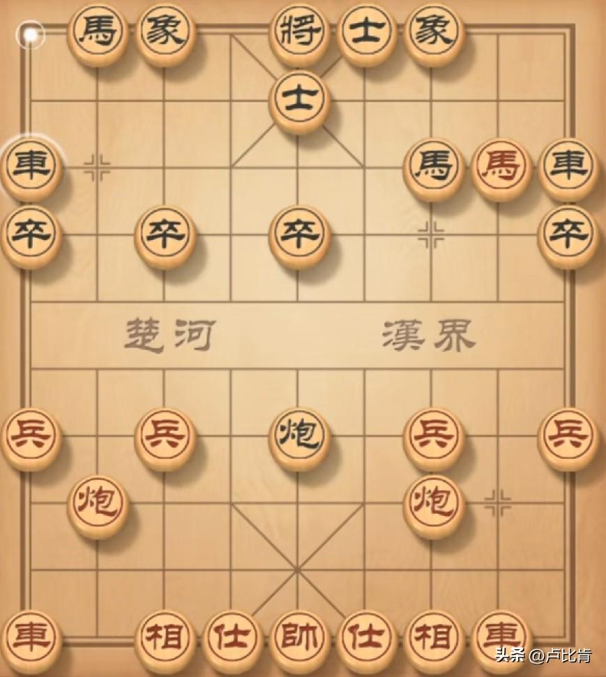 卧薪尝胆，打击空头炮。对方炮打空头，我马四进三吃卒奔挂角，对方上4士，我马三进二