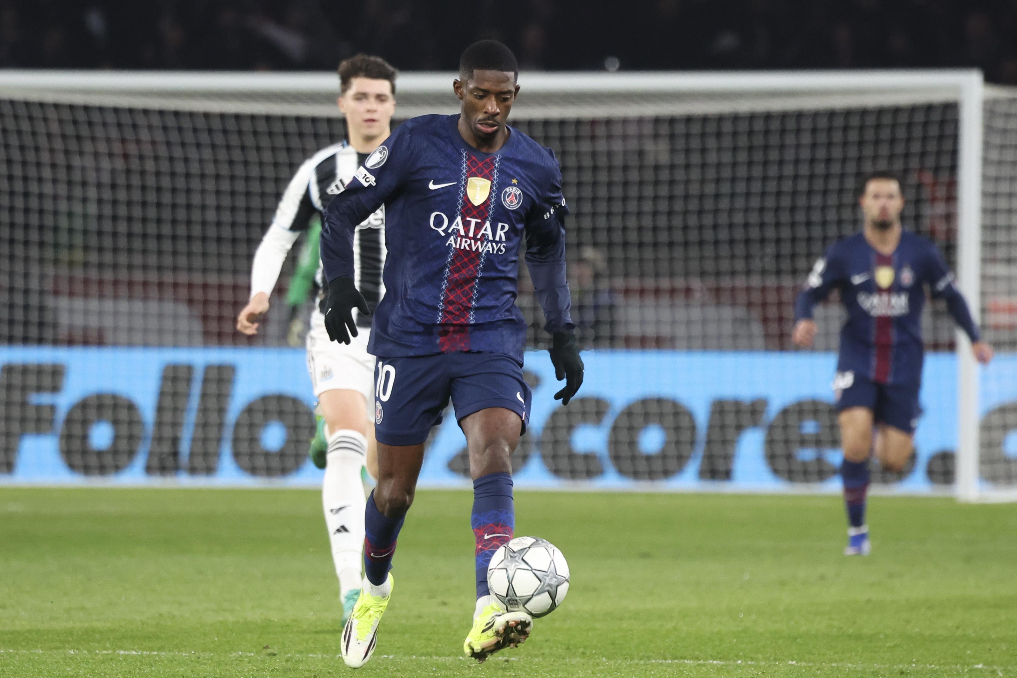 金球先生下滑！登贝莱欧冠失点5场仅1球1助 上赛季8球6助率队夺冠足球 01月2