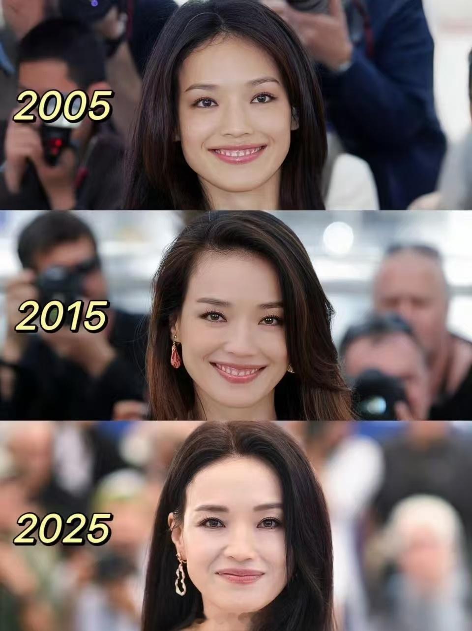 你们心中的「不老」女神是谁？我心中是她[doge]金晨变化好大 ​​​