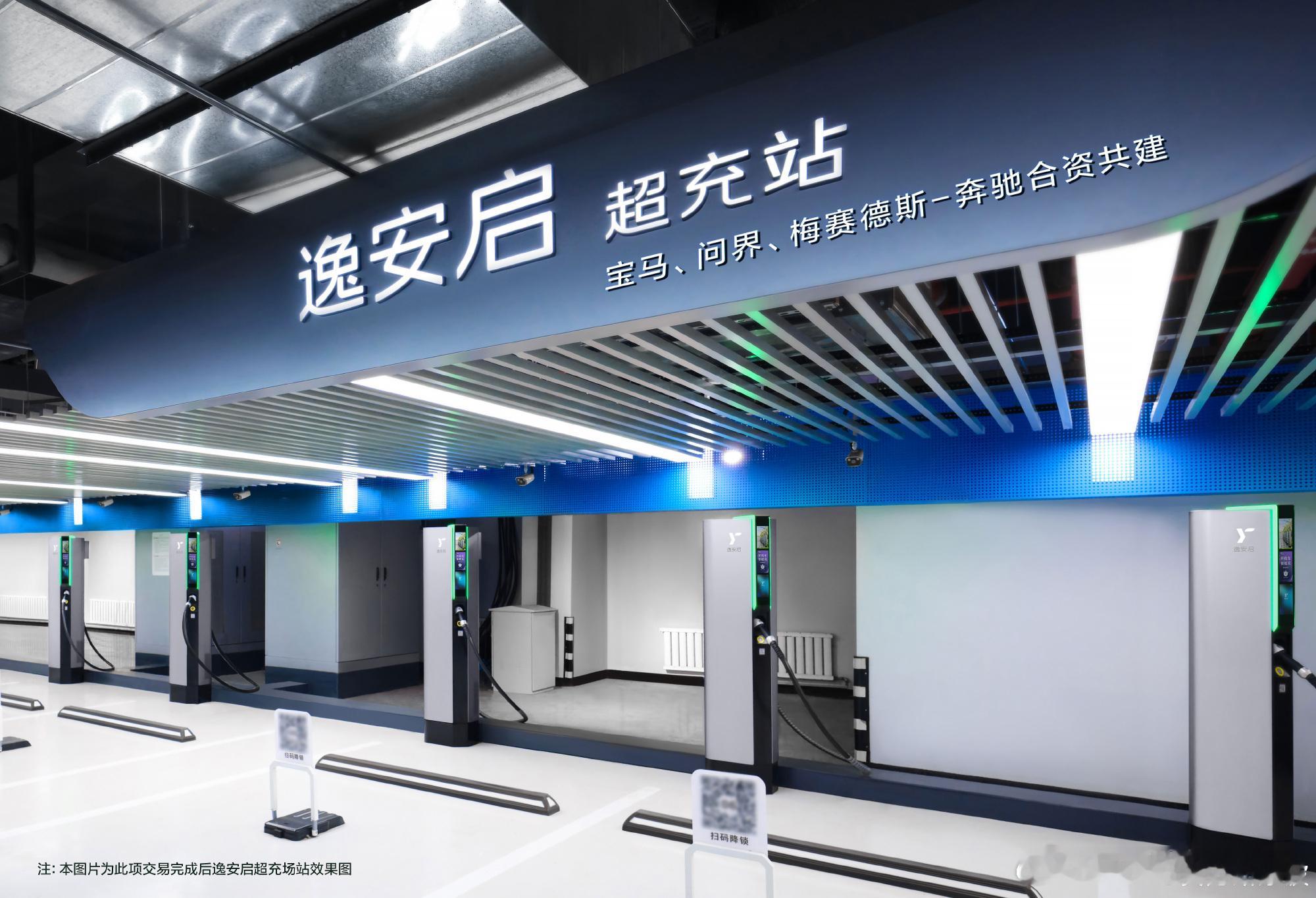 问界入股宝马和奔驰合资的超充公司逸安启三方各持 33.3% 股份，将共同携手拓展