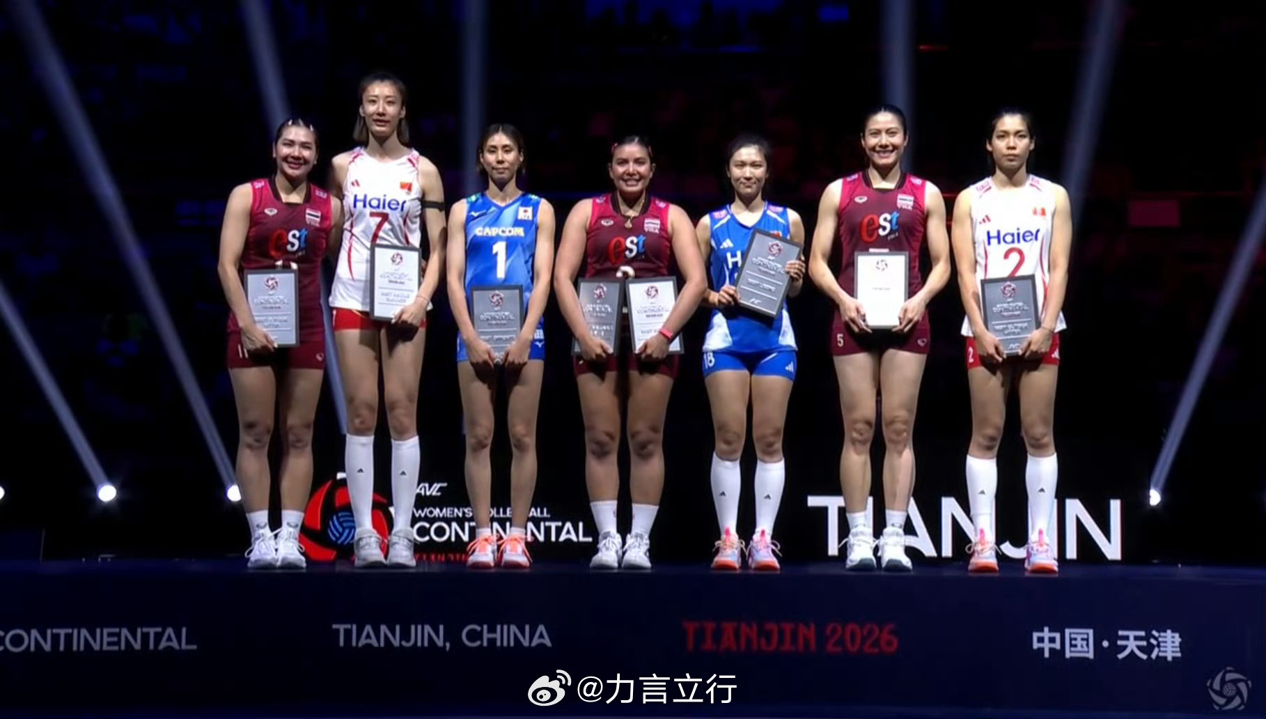 MVP：波蓬最佳主攻：萨斯帕隆、庄宇珊最佳副攻：王媛媛、塔达奥最佳接应：和田由纪