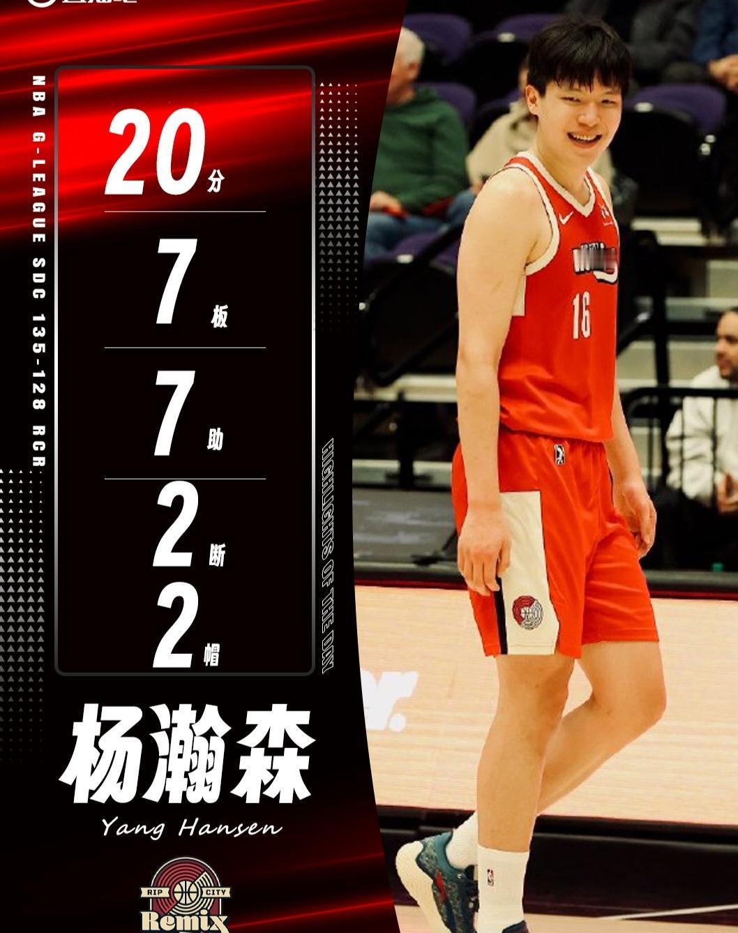 杨瀚森练级打怪发展联盟大杀四方，高水平联赛锻炼价值超高！
NBAG联盟锦标赛，撕