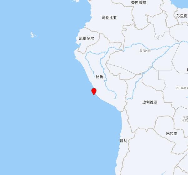 【欧洲地中海地震中心】发布，2025-10-05 12:01:41 在 秘鲁中部