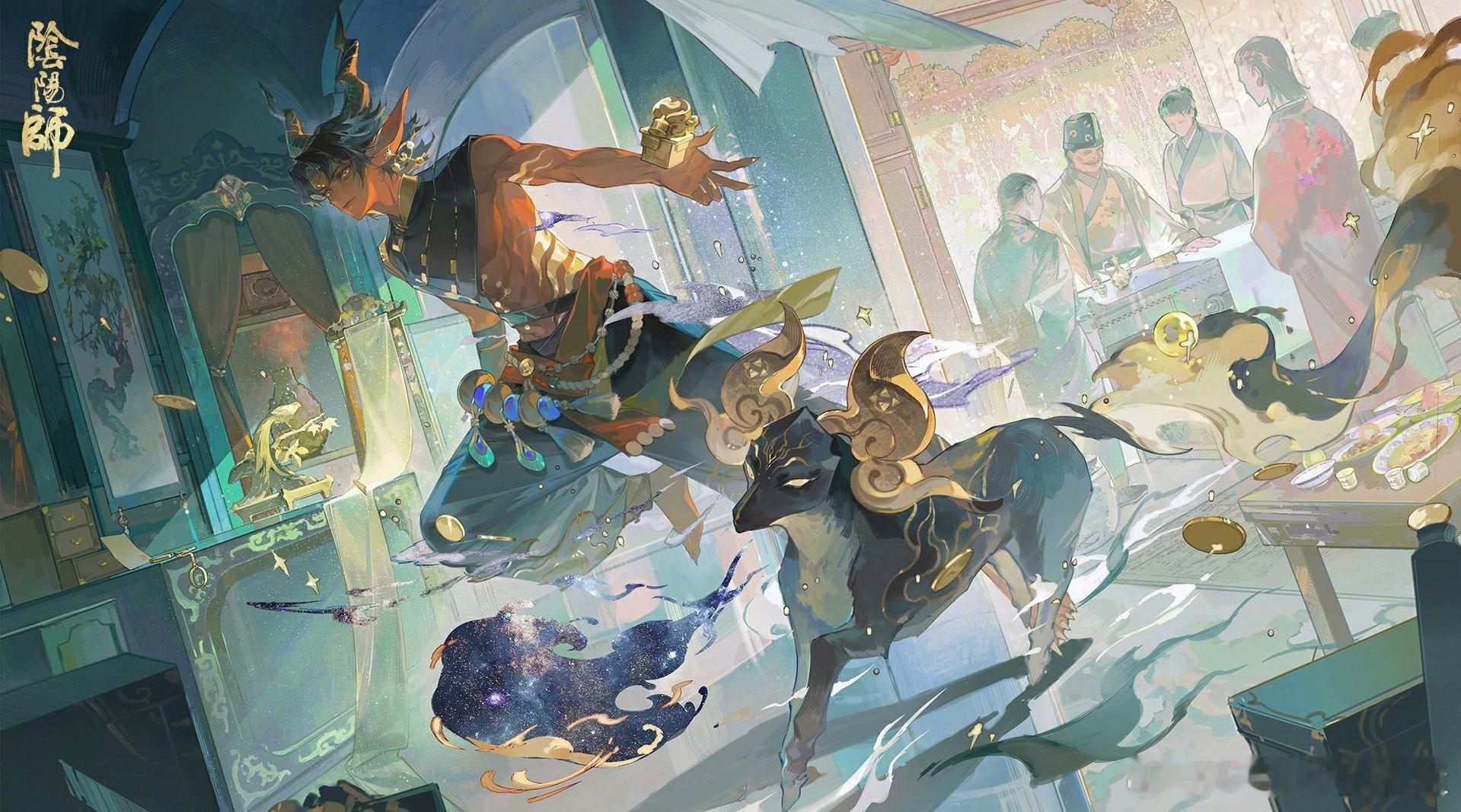 #阴阳师手游[超话]# 全新SSR阶式神 鬼金羊（CV：李春胤 / 盆子原康 ）