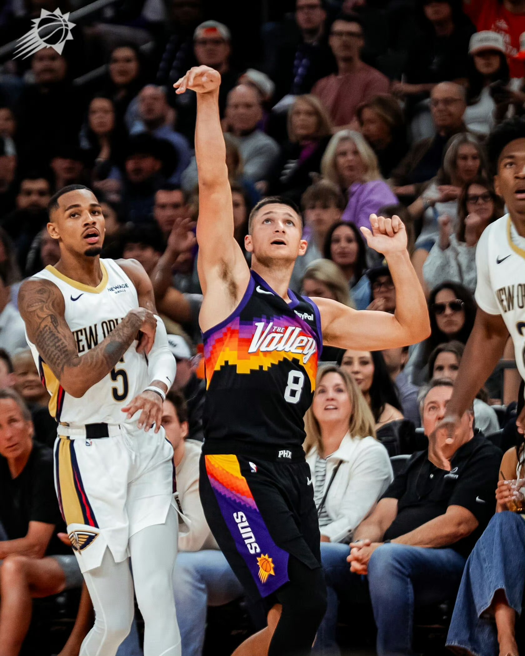 主场险胜鹈鹕，本来可以轻松收下的胜利，非要拖到最后才涉险过关本场比赛太阳各主要轮