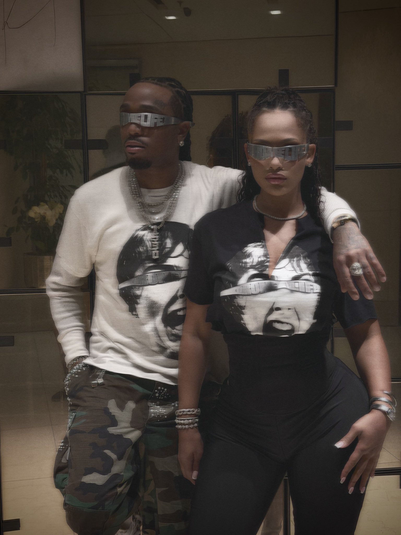 Quavo 和女友 Erica 在芬兰 