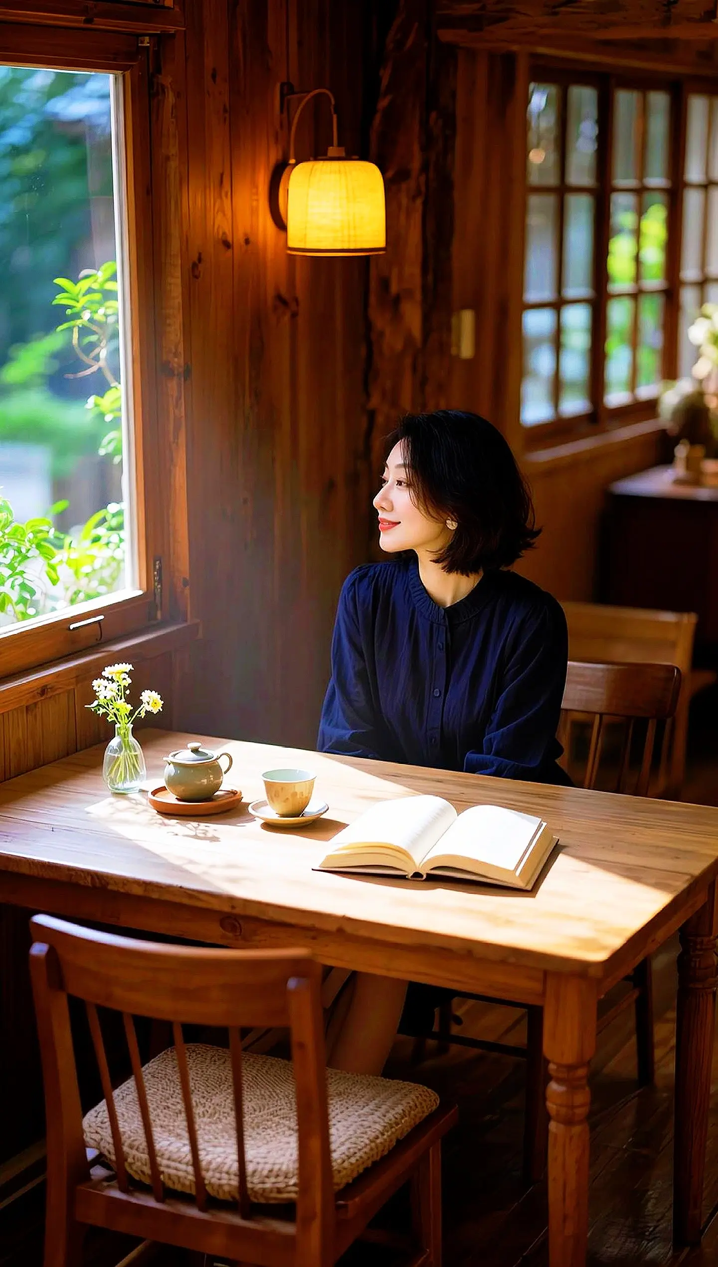 AI静谧茶室写真 随变ai随便玩 伙伴计划广告分成玩法达人