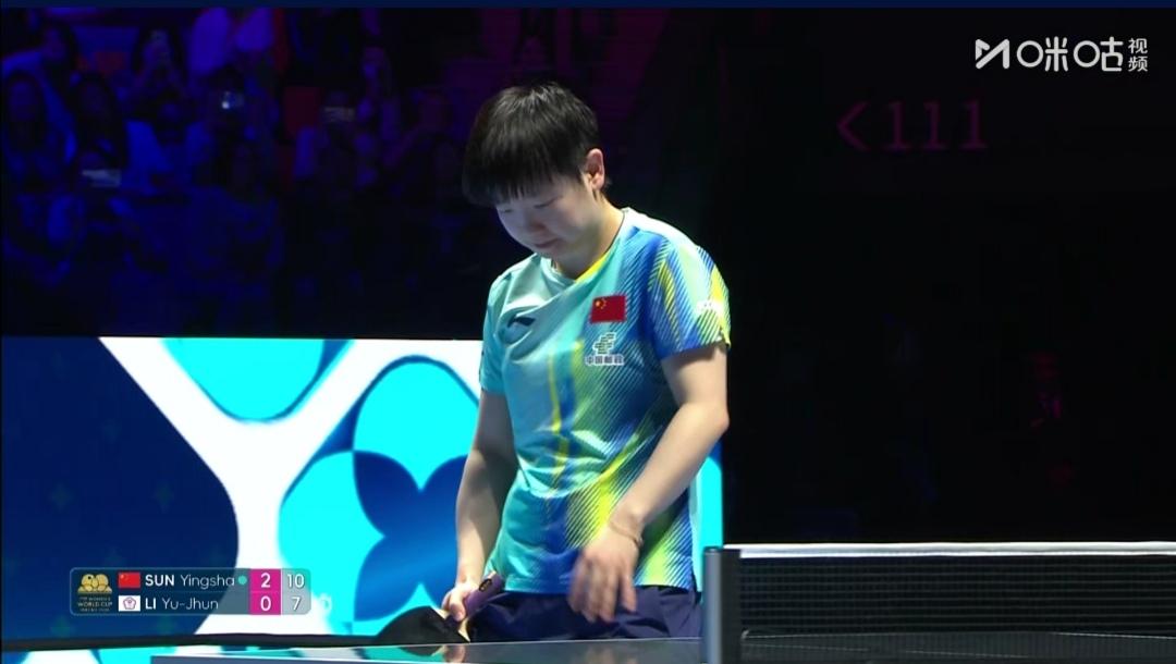 莎莎首战大胜，开门红！


澳门世界杯G1组循环赛，孙颖莎3：0（11-3；11