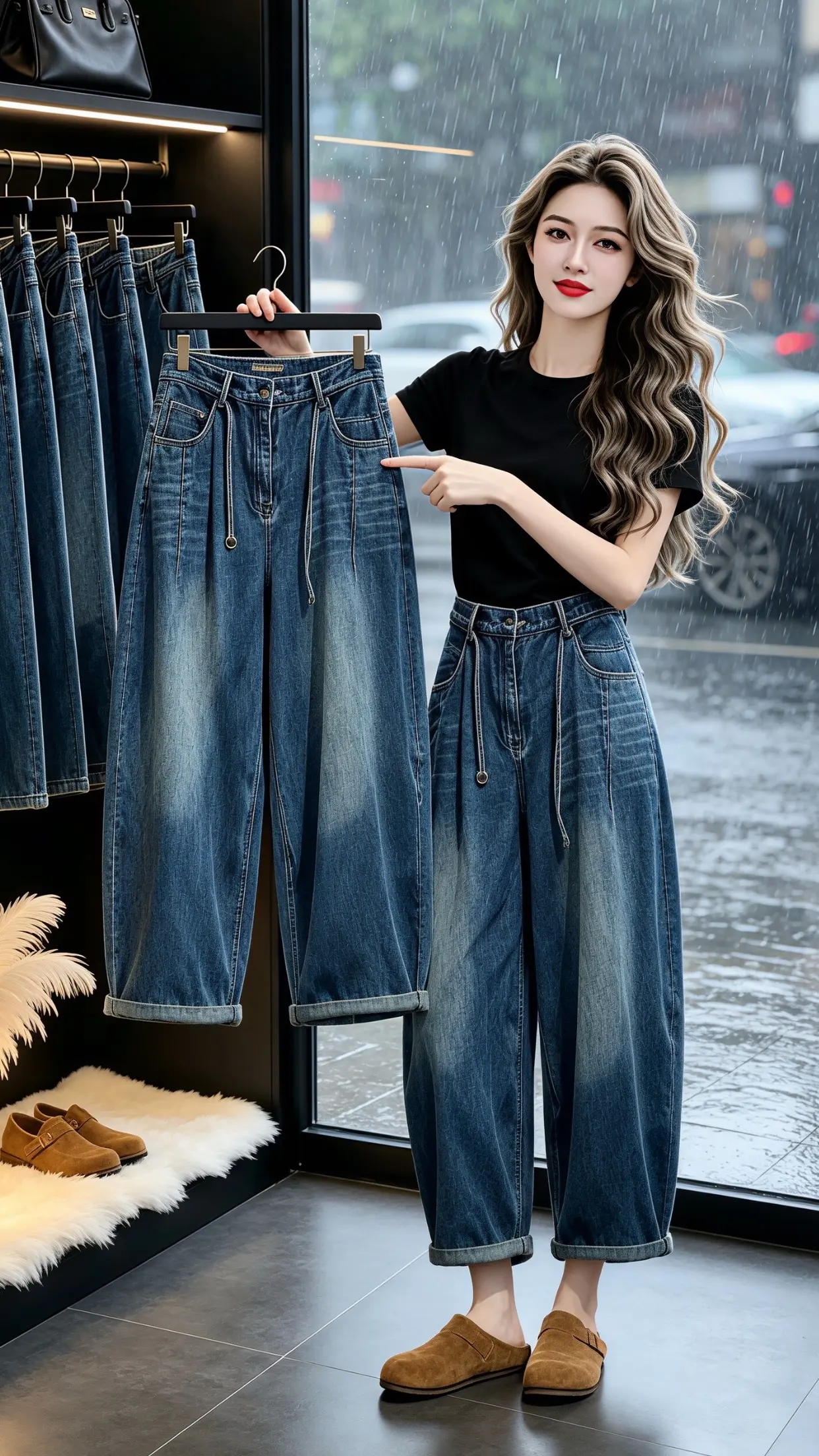 怎么将牛仔裤穿出高级感 一条牛仔裤搞定一周穿搭 梨型身材必入牛仔裤 显...