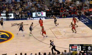 伦纳德压哨三分！快船半场55-52领先！快船vs掘金 ​​​