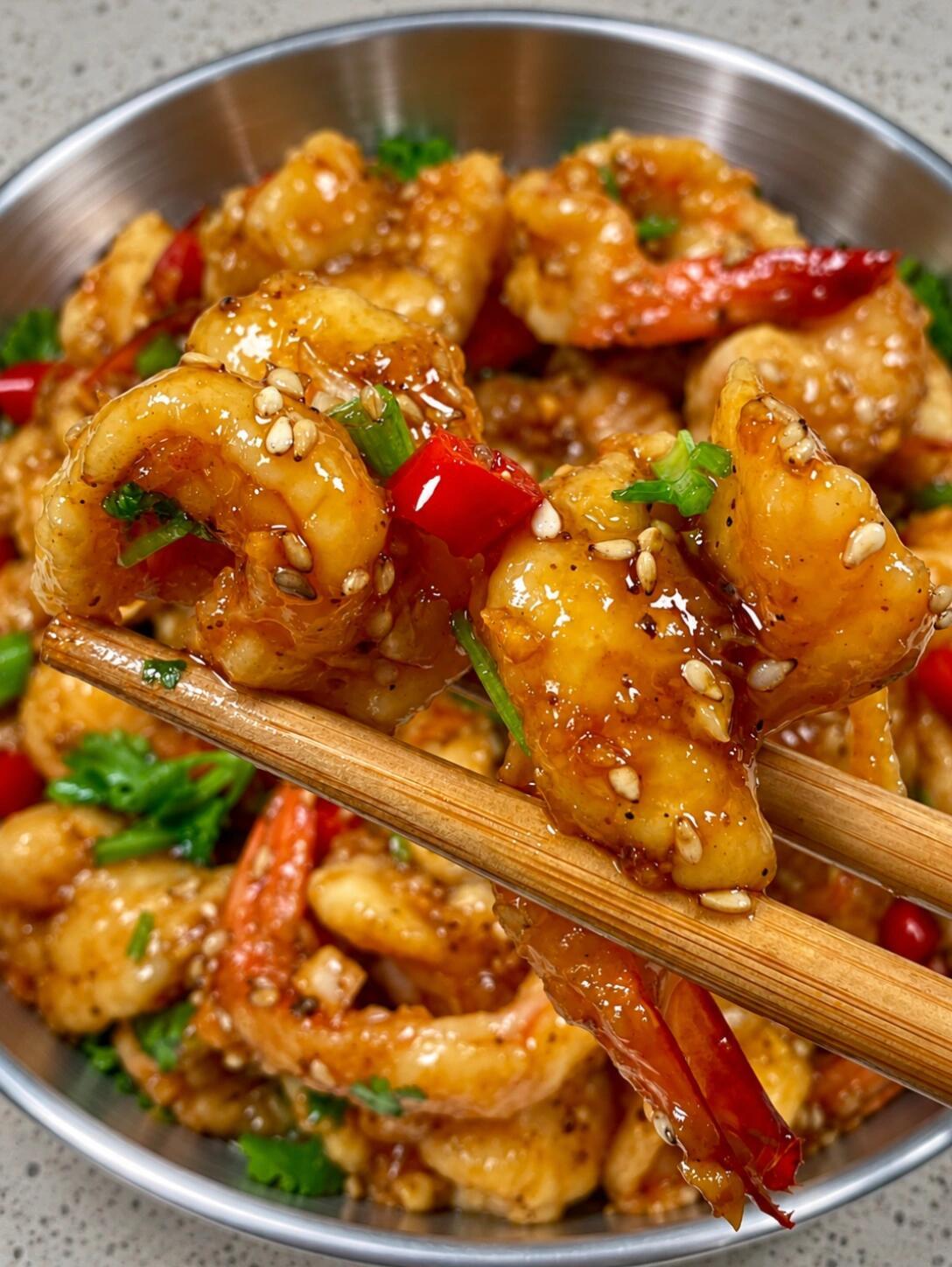 终于吃上了，原来网友给的配方是真的，这道凉拌虾片真的巨好吃，虾肉脆嫩爽滑，Q弹紧