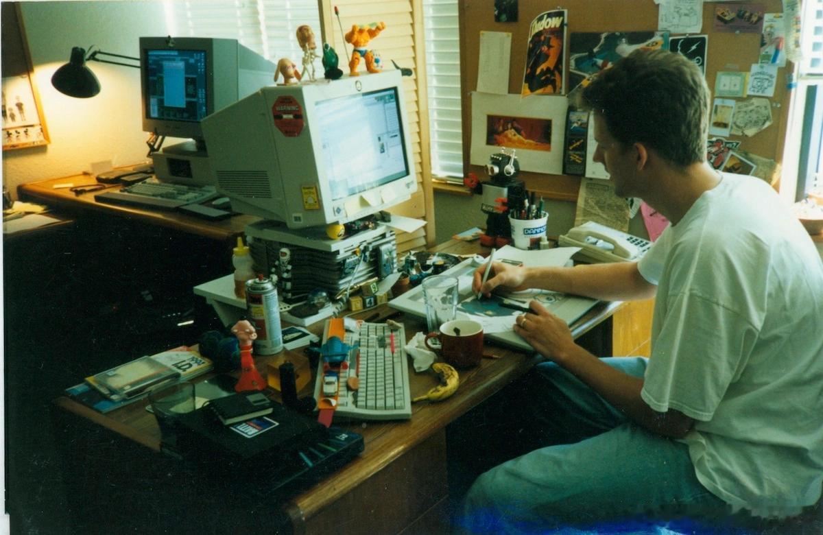 一组30年前皮克斯制作《玩具总动员》的幕后照 