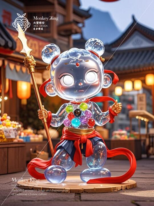《琉璃哪吒》AIGC 大圣悟空出品