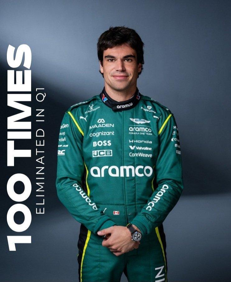 f1 兰斯·斯特罗尔创造了一项F1历史纪录：他成为F1历史上第一位在Q1阶段被淘
